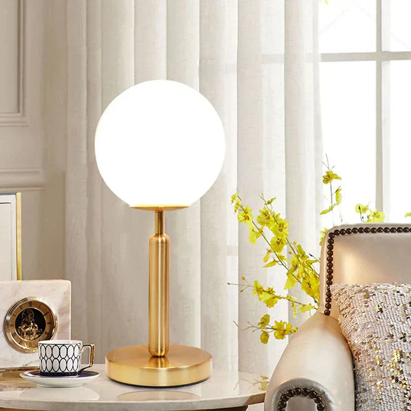 LED Table Lamp Brass Finish for Home Office Modern Lighting Decor