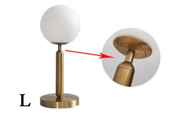 LED Table Lamp Brass Finish for Home Office Modern Lighting Decor