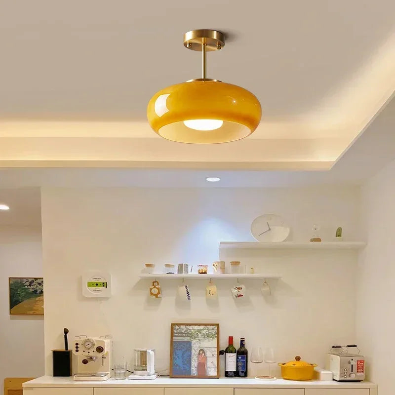 Modern LED Pendant Light - Stylish Glass Fixture for Home & Office