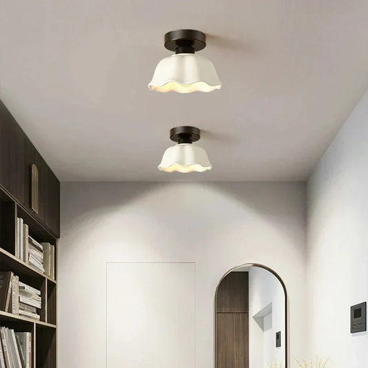 Glass-Ceramic Ceiling Light for Modern Home and Office Spaces