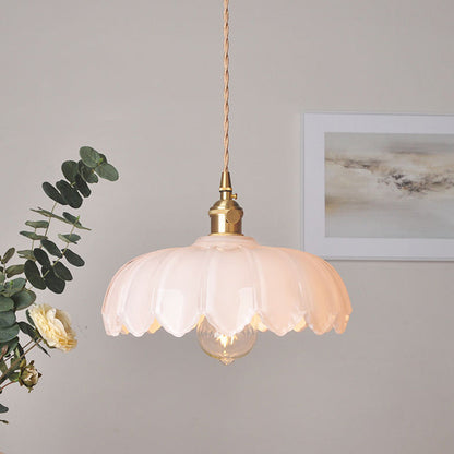 Luxurious Floral Glass Pendant Light for Home and Office Decor