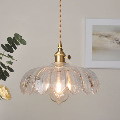 Luxurious Floral Glass Pendant Light for Home and Office Decor