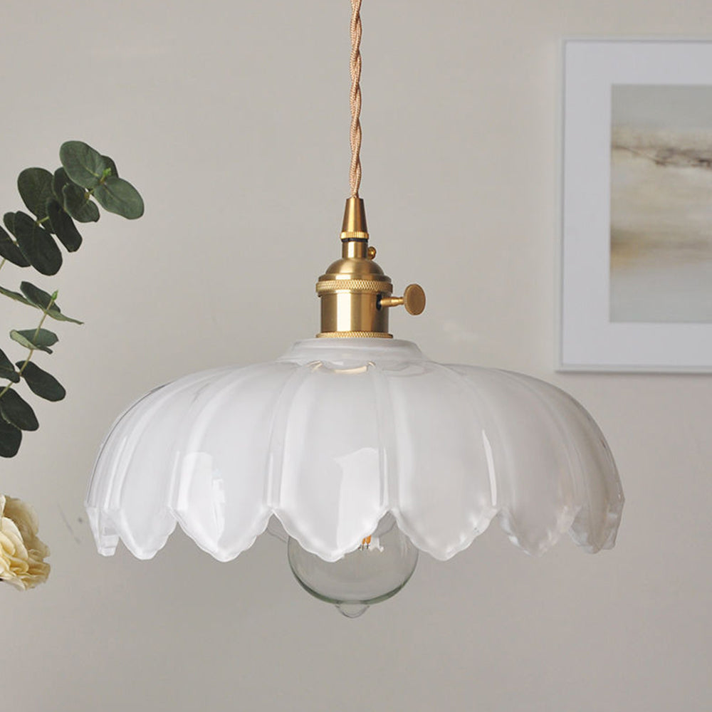 Luxurious Floral Glass Pendant Light for Home and Office Decor