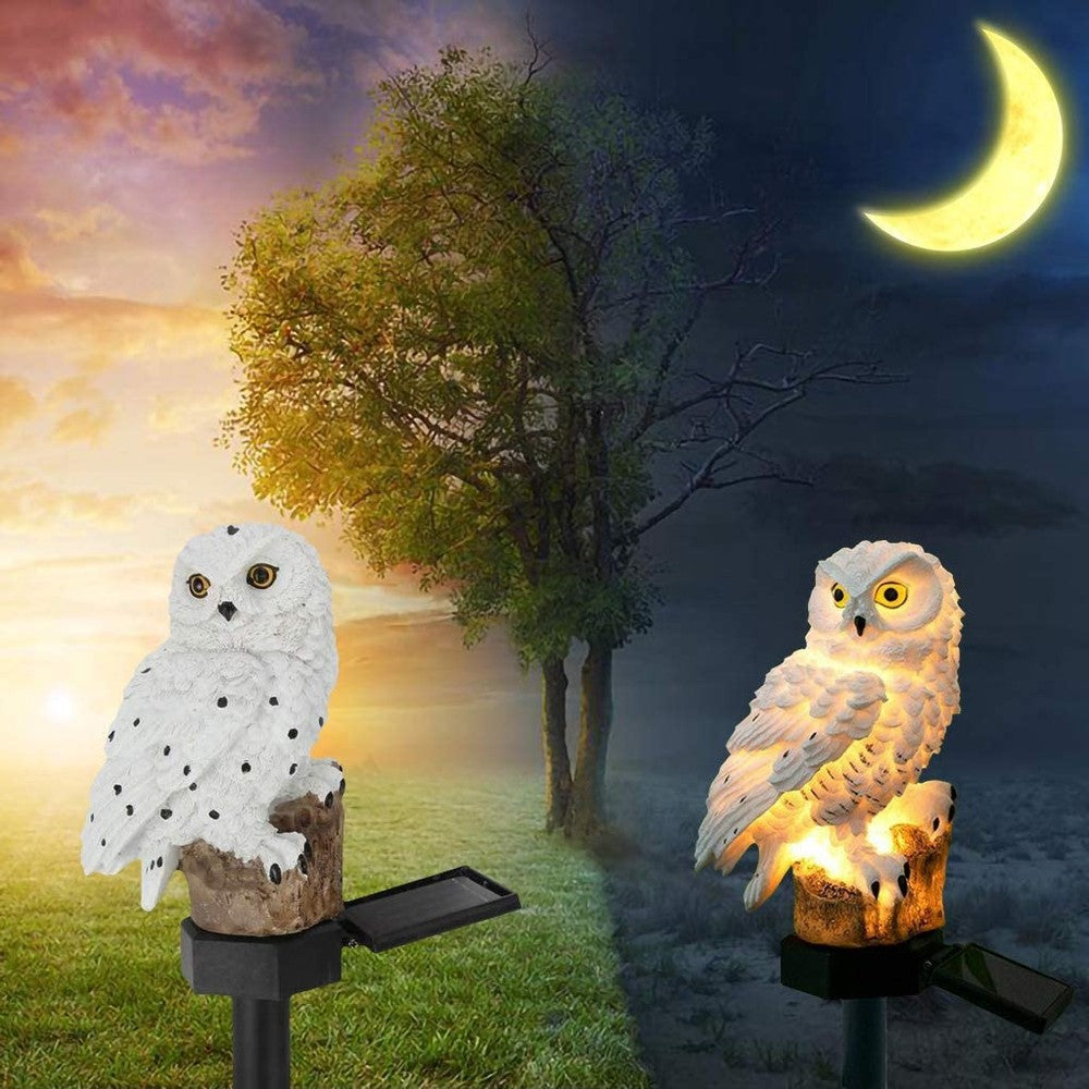 Solar Owl Garden Light - Decorative Outdoor Accent for Home and Patio