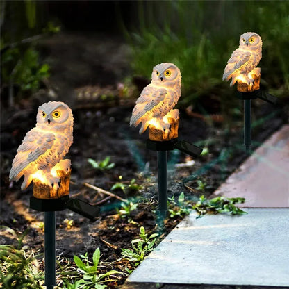 Solar Owl Garden Light - Decorative Outdoor Accent for Home and Patio