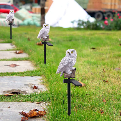 Solar Owl Garden Light - Decorative Outdoor Accent for Home and Patio