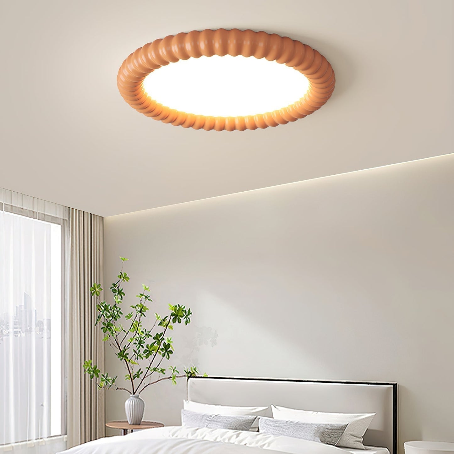 Modern Wave Design Ceiling Light for Home and Office Illumination