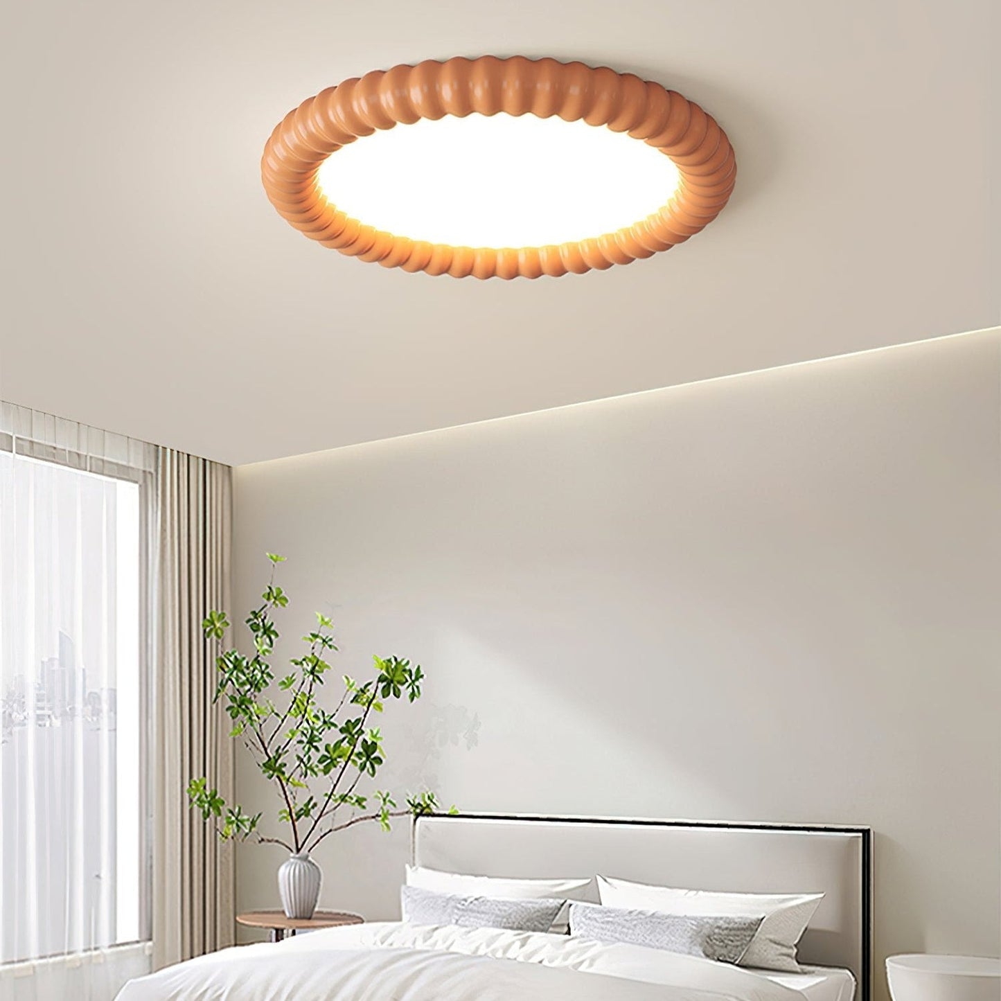 Modern Wave Design Ceiling Light for Home and Office Illumination