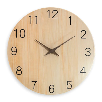 Rustic Wall Clock for Home Decoration - Stylish Wooden Timepiece