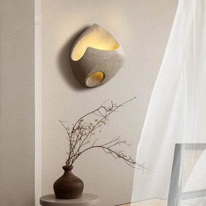 Cement Wall Light Fixture for Artistic Home Decor and Modern Offices