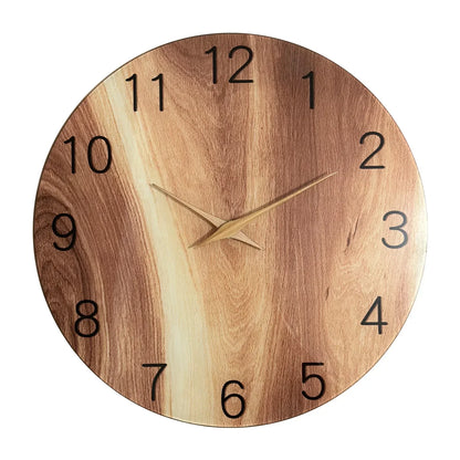 Rustic Wall Clock for Home Decoration - Stylish Wooden Timepiece