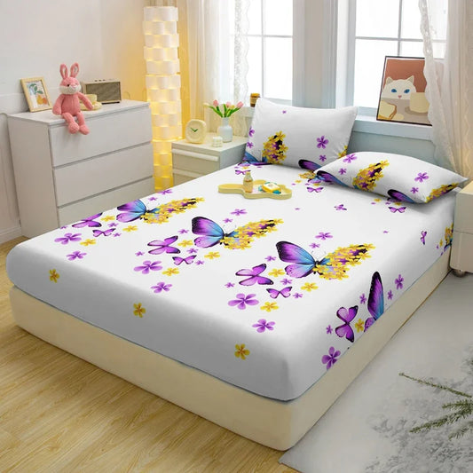 Bedding Sets Luxury – Soft Butterfly Pattern Sheets for Elegant Bedrooms