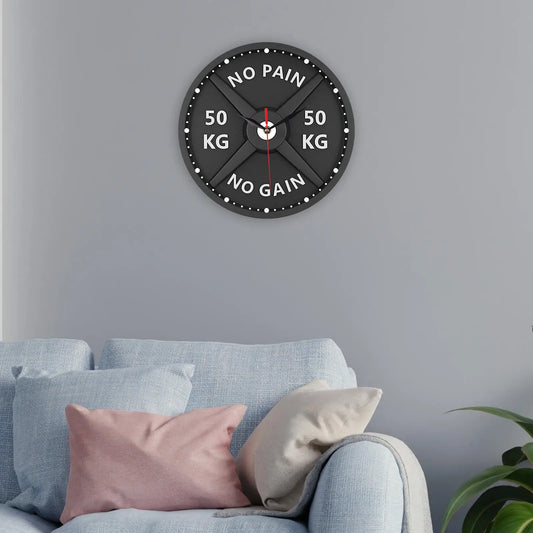 Gym Wall Clock Stylish Design for Home Office Fitness Decor