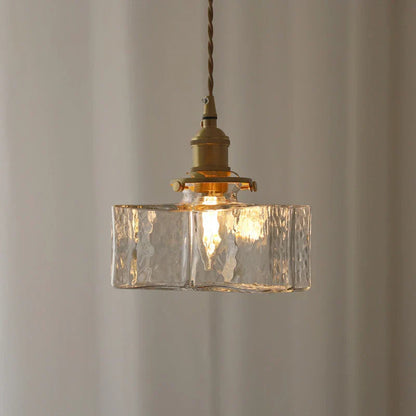 Retro Glass Pendant Light for Home and Office Decor, Stylish Illumination