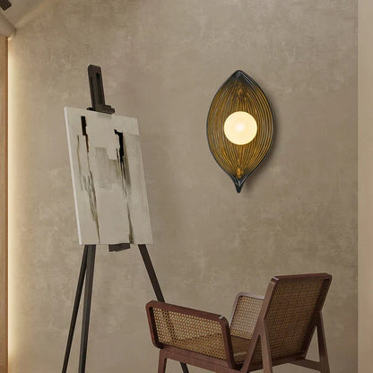 LED Wall Sconce Lamp – Eco-Friendly Leaf Design for Home Office Decor