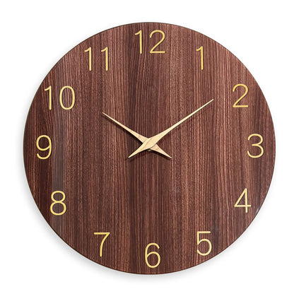 Rustic Wall Clock for Home Decoration - Stylish Wooden Timepiece