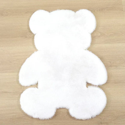 Children's Play Rug – Bear-Shaped Soft Floor Mat for Kids' Room Decor