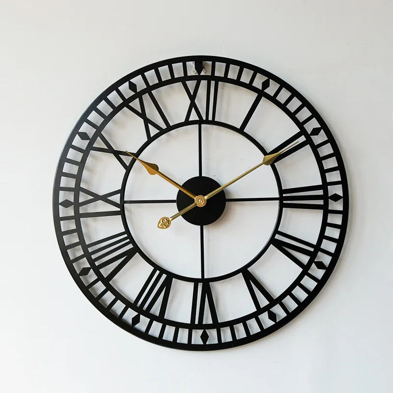 Metal Wall Clock Classic Design for Home and Office Decor