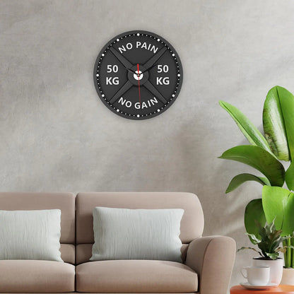 Gym Wall Clock Stylish Design for Home Office Fitness Decor