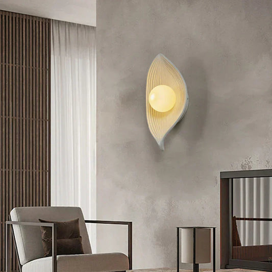 LED Wall Sconce Lamp – Eco-Friendly Leaf Design for Home Office Decor