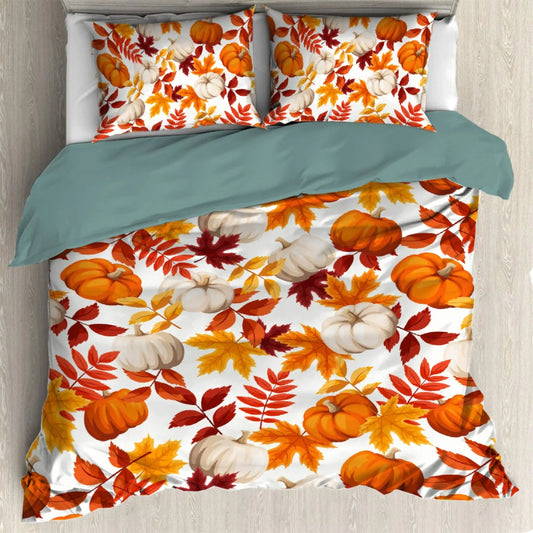 Cozy Cotton Duvet Cover Set – Autumn Bedding for Comfortable Home Decor