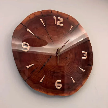 Natural Design Wall Clock for Home and Office - Stylish Wooden Decor