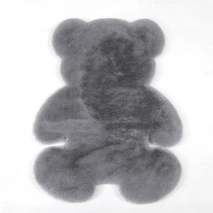 Children's Play Rug – Bear-Shaped Soft Floor Mat for Kids' Room Decor