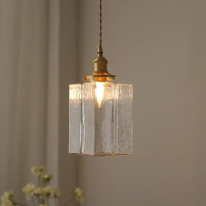 Retro Glass Pendant Light for Home and Office Decor, Stylish Illumination