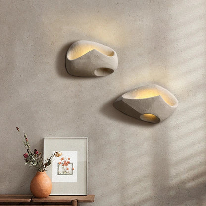 Cement Wall Light Fixture for Artistic Home Decor and Modern Offices