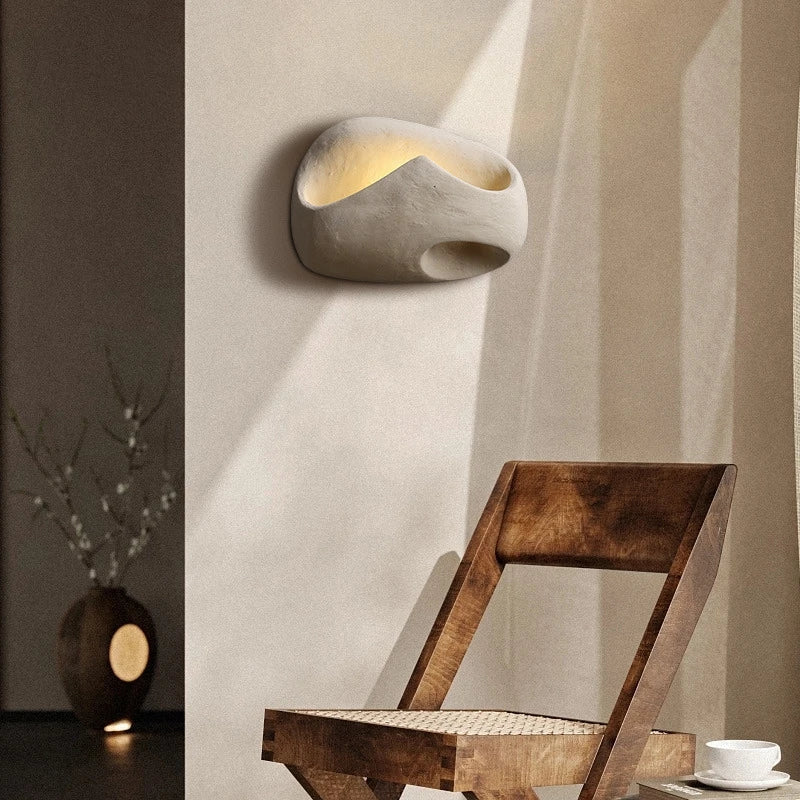 Cement Wall Light Fixture for Artistic Home Decor and Modern Offices