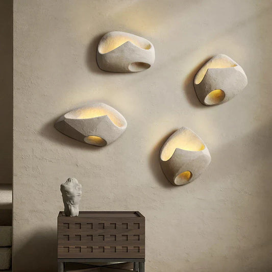 Cement Wall Light Fixture for Artistic Home Decor and Modern Offices