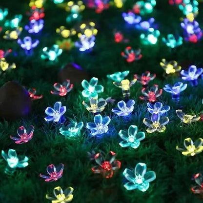 Solar Garden Lights - Charming Flower Shaped Outdoor Decor for Home