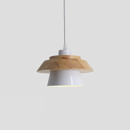 Scandinavian Wood and Stone Pendant Light for Home and Office Decor