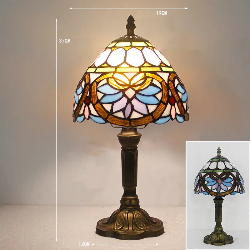 Tiffany Style Table Lamp for Home Decor – Elegant Stained Glass Lighting