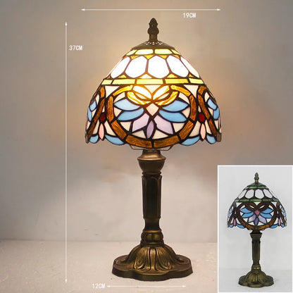 Tiffany Style Table Lamp for Home Decor – Elegant Stained Glass Lighting