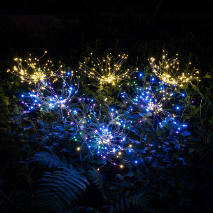 Solar Garden Light Firework Style for Outdoor Decor and Ambiance