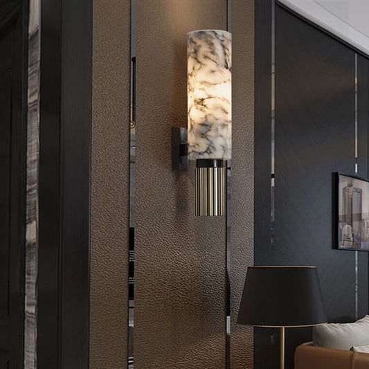 Marble Wall Sconce – Modern Indoor Lighting Fixture for Home and Office Decor