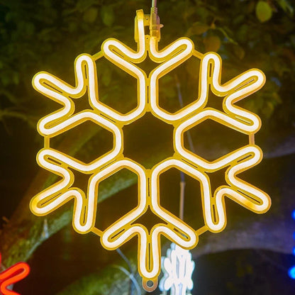 Waterproof LED Snowflake Lights for Festive Christmas Home Decor