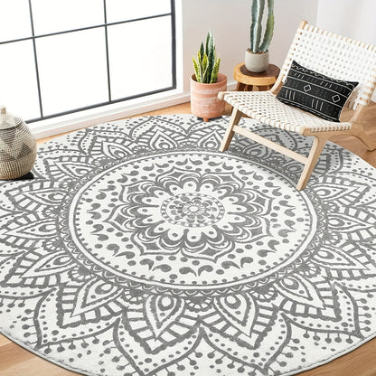 Bohemian Non-Slip Area Rug for Living Room, Soft & Stylish Home Decor