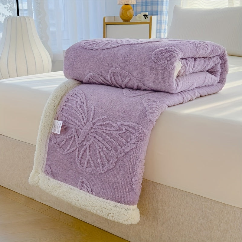 Ultra-Soft Reversible Butterfly Blanket for Cozy Home Decor