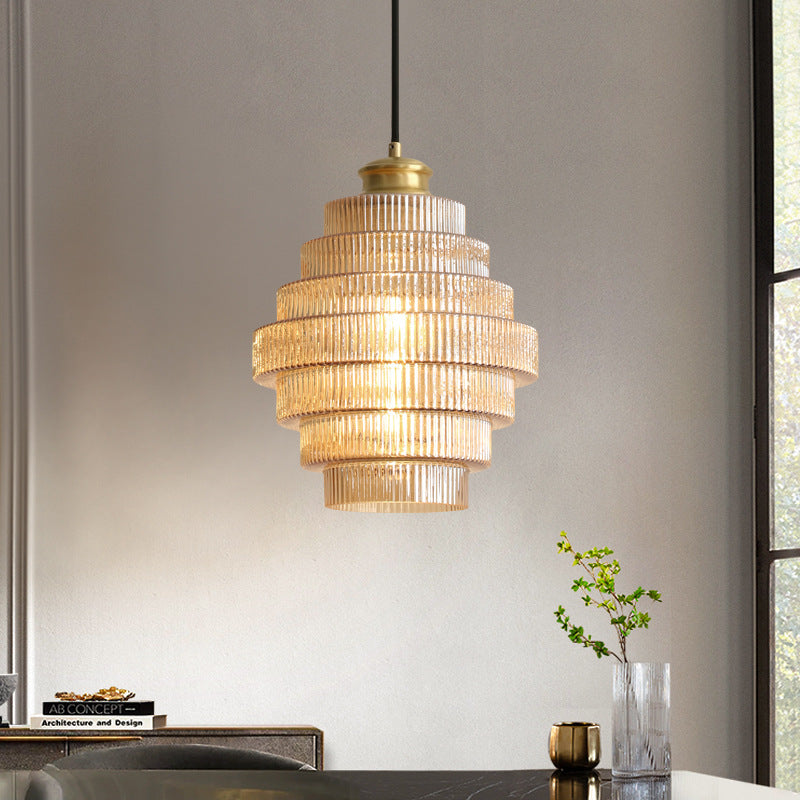 Brass Pendant Light Retro Design for Home and Office Decor