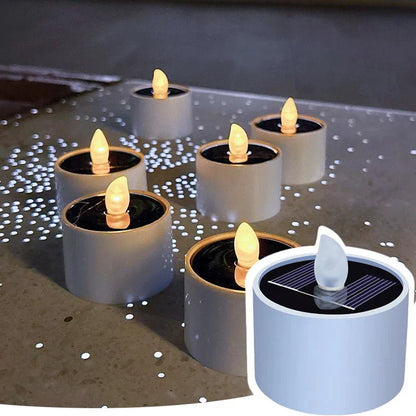 Solar Candles for Outdoor Decor - Eco-Friendly, Waterproof, Warm Glow