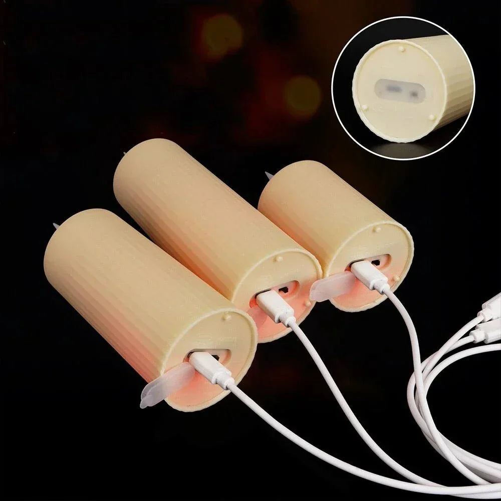 Waterproof LED Pillar Candles with Remote for Home and Office Decor