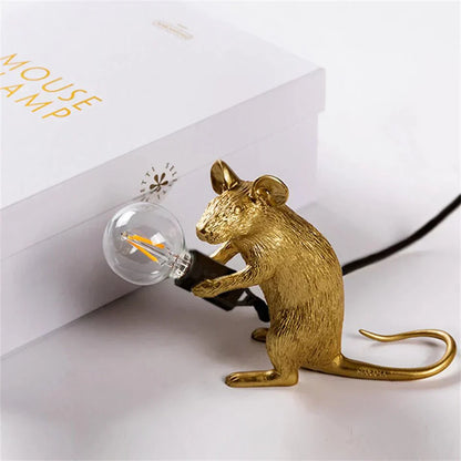 Art Deco Mouse Table Lamp for Home Office Decor - Stylish Lighting Solution