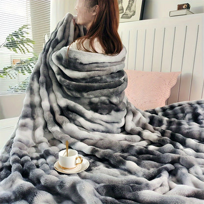 Faux Fur Blanket for Luxurious Comfort and Warmth at Home or Office