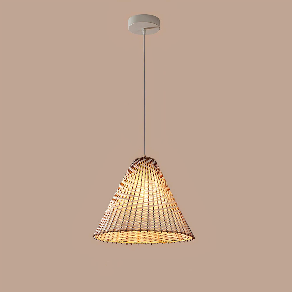 Rattan Pendant Light | Modern Boho Design for Home and Office Decor