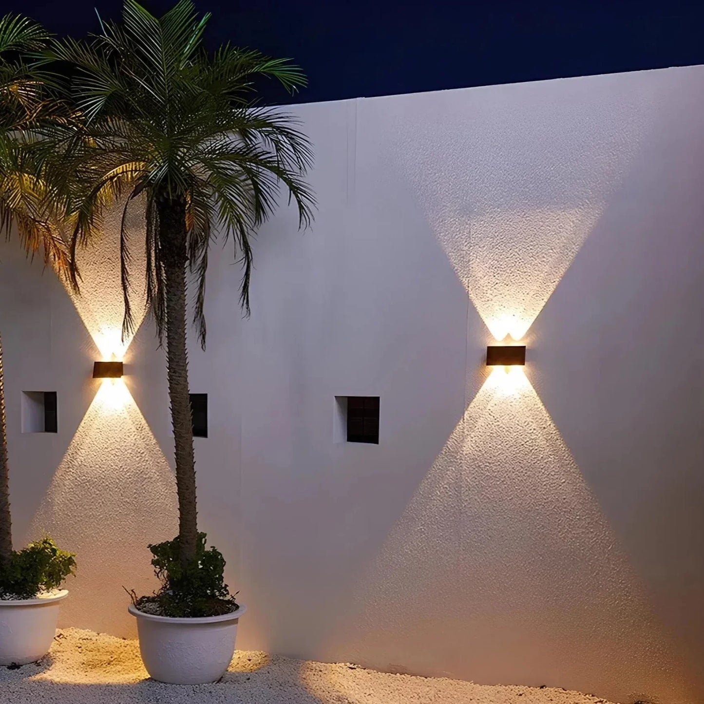 Solar Wall Light for Outdoor Balcony and Garden - Waterproof, Stylish Design