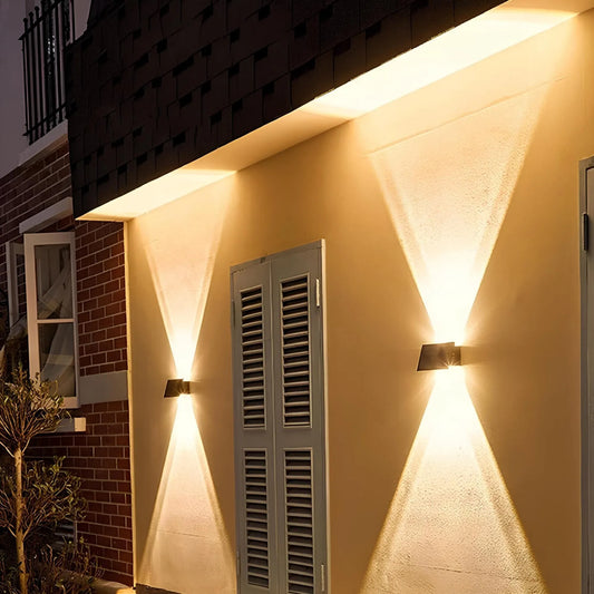 Solar Wall Light for Outdoor Balcony and Garden - Waterproof, Stylish Design