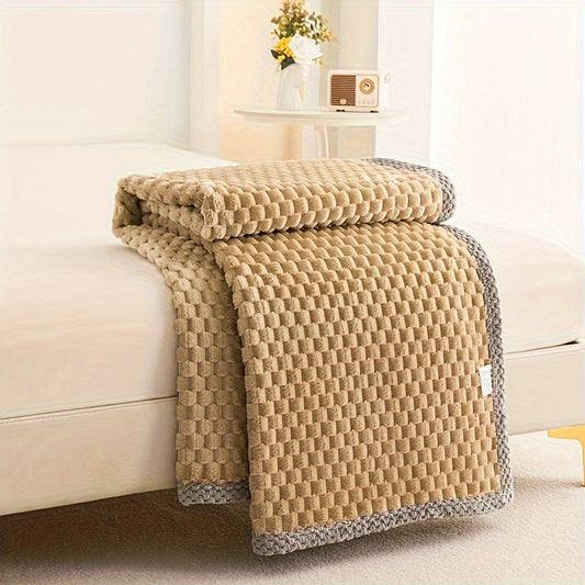 Premium Fleece Blanket Soft Cozy Elegant Texture for Home and Office