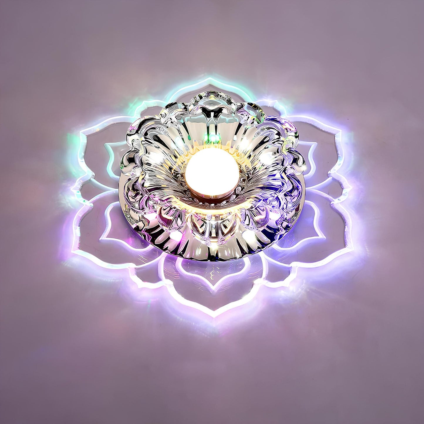 Elegant Crystal LED Ceiling Light for Home and Office Decor